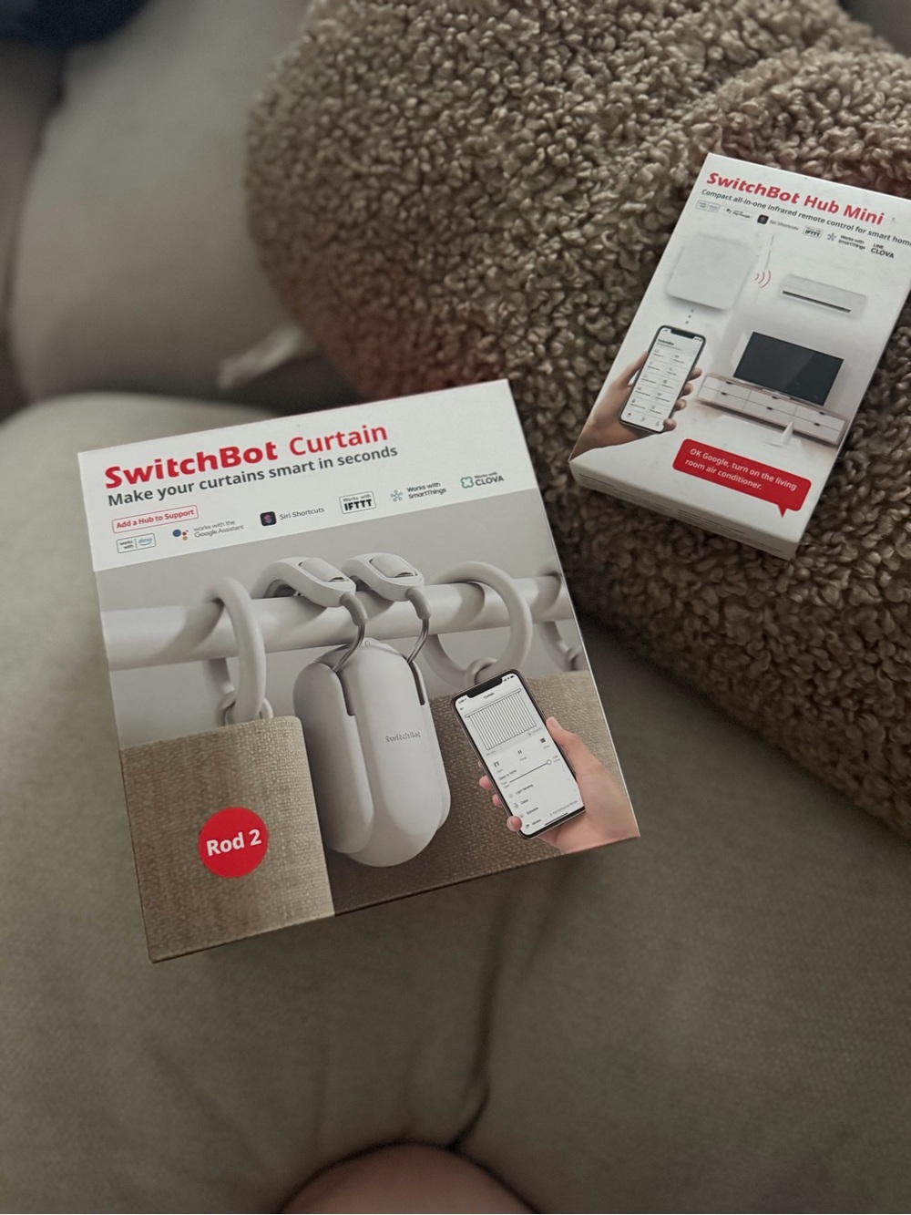 Curtain Rod 2 Smart Curtain Controller - White